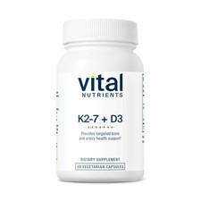 Vital Nutrients Vitamin D3  K2  2000 IU  60 Count Pack of 1 