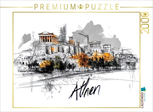Calvendo Puzzle Athen | 2000 Pieces, Finished Size 35.4 × 26.4 In (90 × 67 Cm) |-image