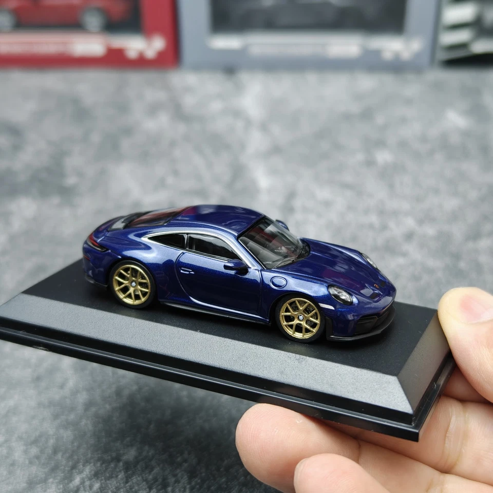 1:64 Porsche 911 (992.2) GT3 Touring Blue Alloy Model Car - Highly Detailed - Image 4 of 4