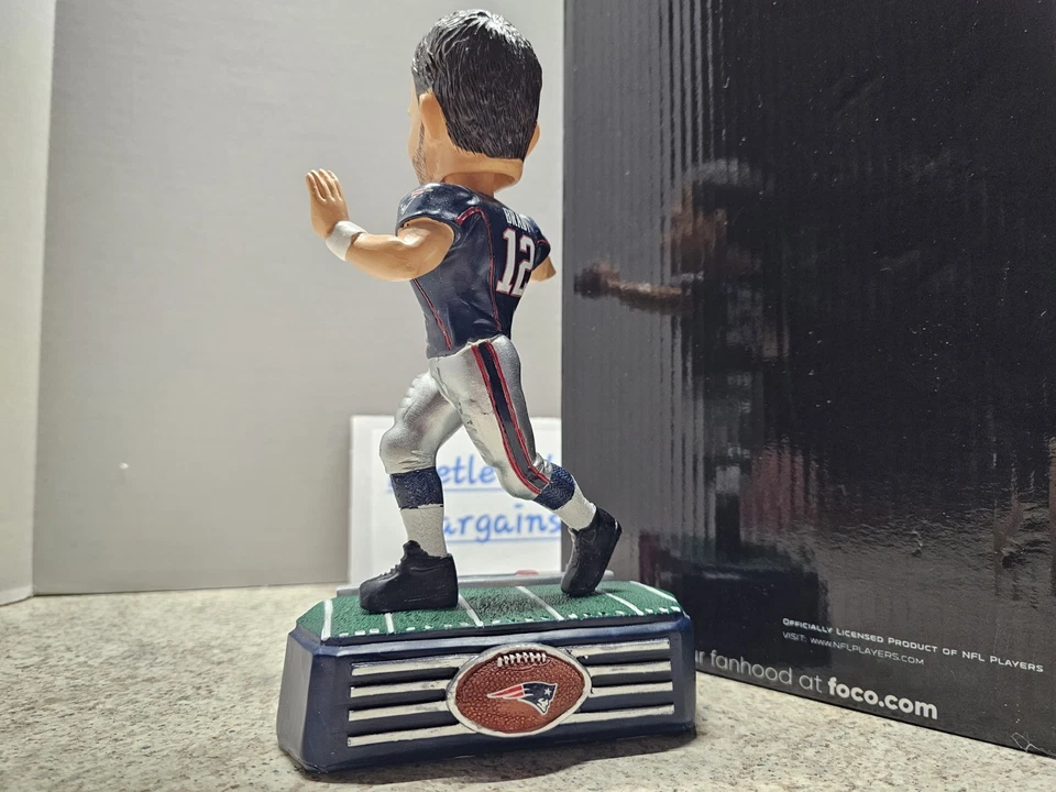 Tim Brady New England Patriots NFL 2018 #'d FOCO Bobblehead Nuevo en caja Foto 4 de 4