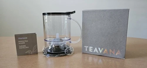 Teavana PerfecTea Infuser Tea Maker 16 Ounce Tea Maker Clear New In Box