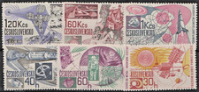 (RE) CZECHOSLOVAKIA - 1967 SPACE RESEARCH. SCOTT 1454-59. MNH