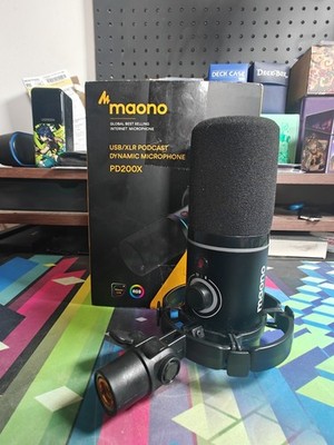 MAONO PD200X Dynamic Microphone USB/XLR for Podcasting, Streaming, Gaming RGB