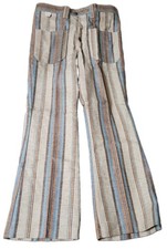   NWT Vintage 70's Farah Pants Caravan Stripes Flare Short USA Size 10 32x29