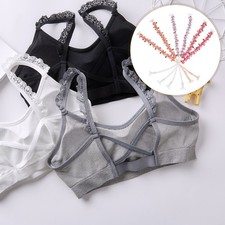 3 Pairs Embroidered Lace Bra Strap Adjustable Invisible Shoulder Lingerie Acce