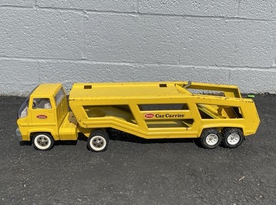 Vintage 1970's TONKA Pressed Steel Toy Truck Cab Car Carrier