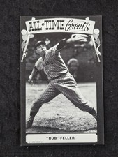 1973 TCMA B/W  large Baseball All Time Greats  postcard Bob Feller   ( VG to EX)