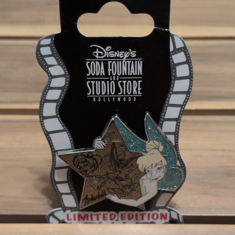 Disney Tinker Bell Soda Fountain Studio Store Hollywood LE 500 Glitter Pin