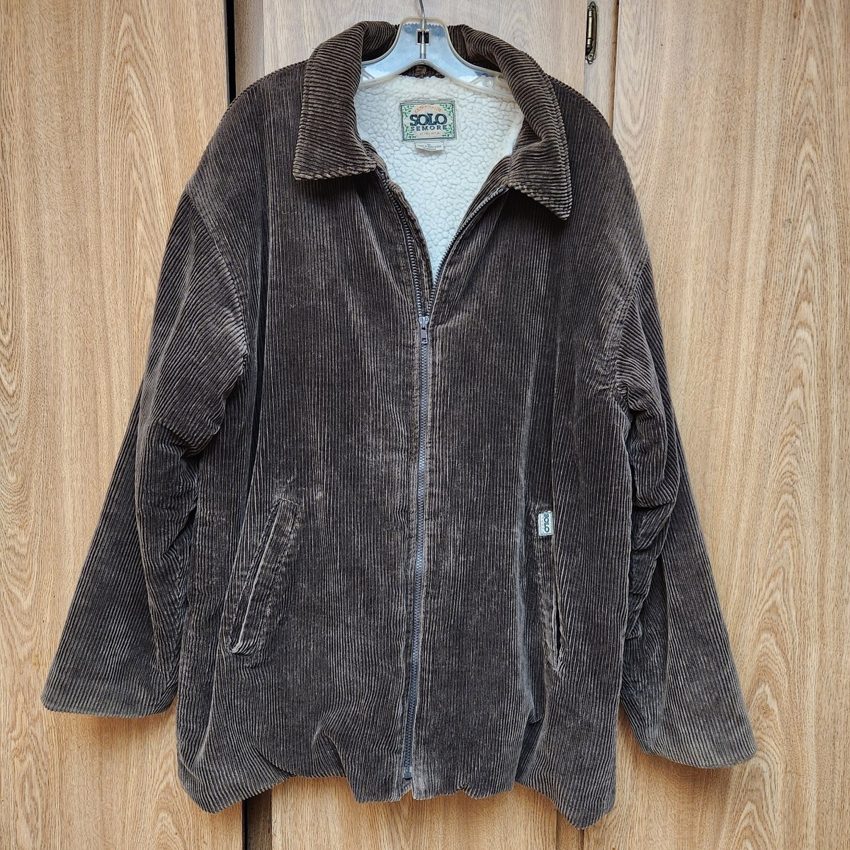 ジャケット・アウター vintage corduroy far jacket 90s VINTAGE 90s Solo Semore Corduroy Jacket Mens XL Pockets Long