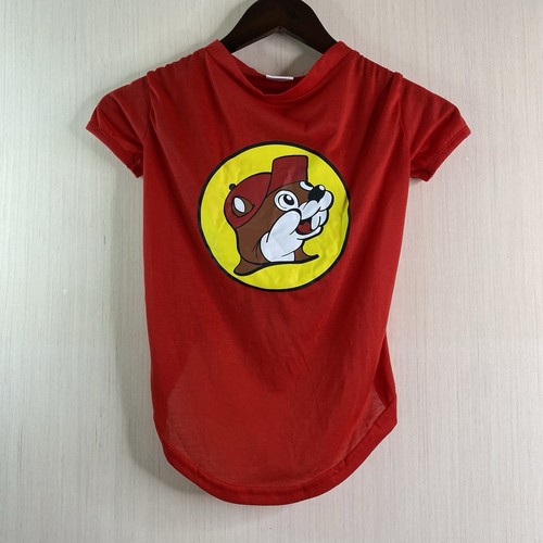 BUC-EE’S Beaver Graphic Dog T-Shirt Red Size Large