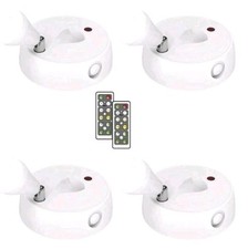 4 Pack Olafus LED Wireless Spotlight Indoor, ...