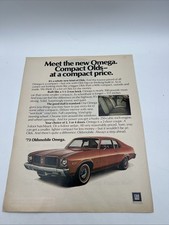 Vtg 1972 For 73 Orig Magazine Ad Oldsmobile Omega Compact Car At A Compact Price