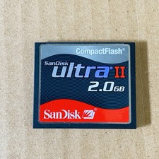 SanDisk Ultra II 2GB CF Compact Flash Camera Memory Card Used 2004