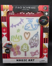 F.A.O. Schwarz Magic Art LCD Drawing Tablet With Tethered Stylus  Erase-Lock