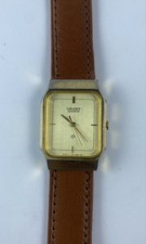 Orient Quartz E45CN8 Vintage Gold Tone Watch 24mm 1 Jewel Japan