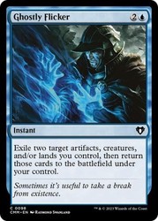 Ghostly Flicker 98/1455 Commander Masters Magic: The Gathering