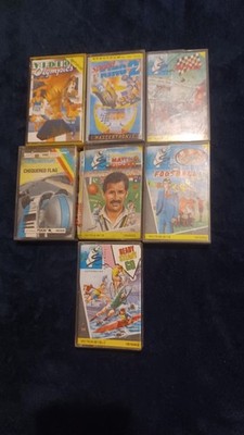 7x ZX Spectrum Sport & Racing Cassette Game Bundle - Football Frenzy, Video Olym