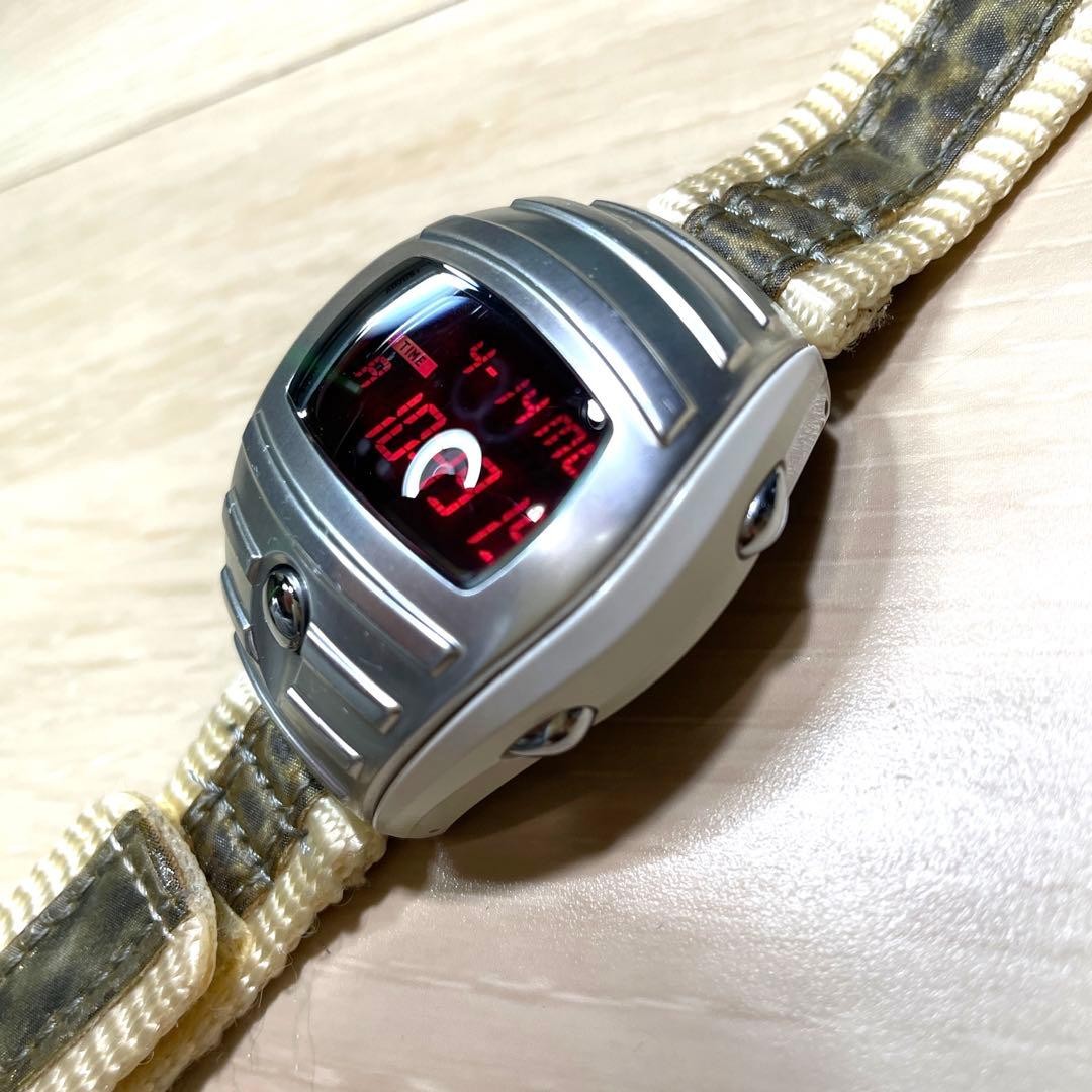 Used White &amp; Age Spoon ALBA Silver Space LED Used SEIKO Watch Design - vintagewatches.pk