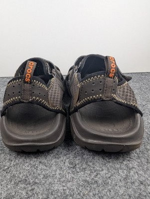 CROCS Men\'s Brown Mesh Outdoor Sandals with Black Soles Crocs Men main image 4