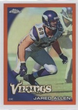 2010 Topps Chrome Rack Pack Orange Refractor Jared Allen #C202 0a1