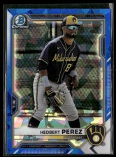 2021 Bowman Draft Sapphire Edition #BDC-97 Hedbert Perez
