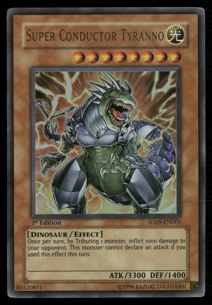 Super Conductor Tyranno SD09-EN001 Structure Deck: Dinosaur's Rage