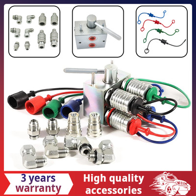 Manual Hydraulic Multiplier SCV Splitter Diverter Valve w/ Couplers Ag Fittings