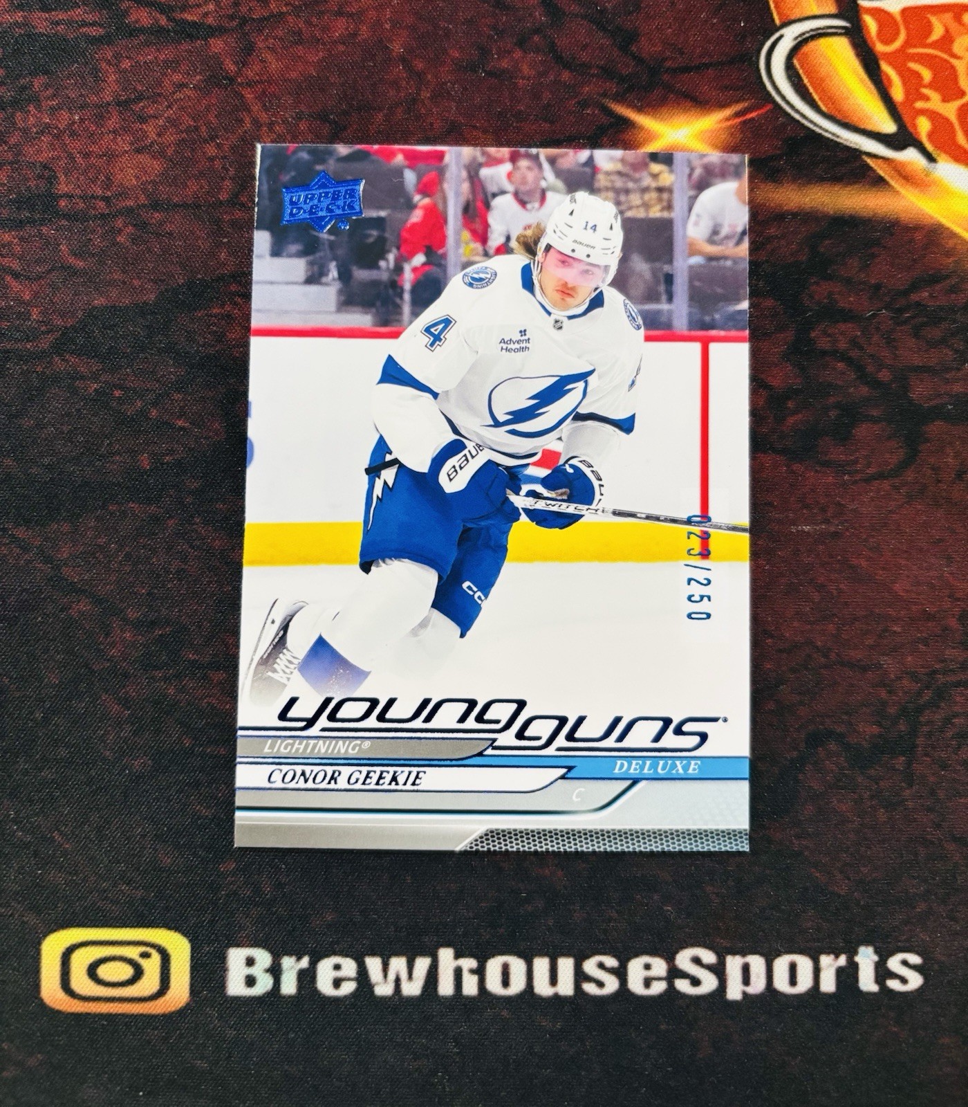 2024-25 Upper Deck Series 2 Young Guns Deluxe /250 Conor Geekie #478 Rookie RC