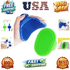 2 Pack Dog Grooming Brush, Soft Silicone Pet Bath Brushes with Adjustable Ha...
