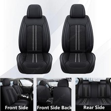 For Mitsubishi Outlander Pu Leather Car 5-seat Covers Protector Pad Black