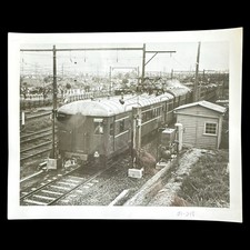 Electric Train Railroad Photo 8 x 10" Washing Station Whiting Corp Equip Vintage