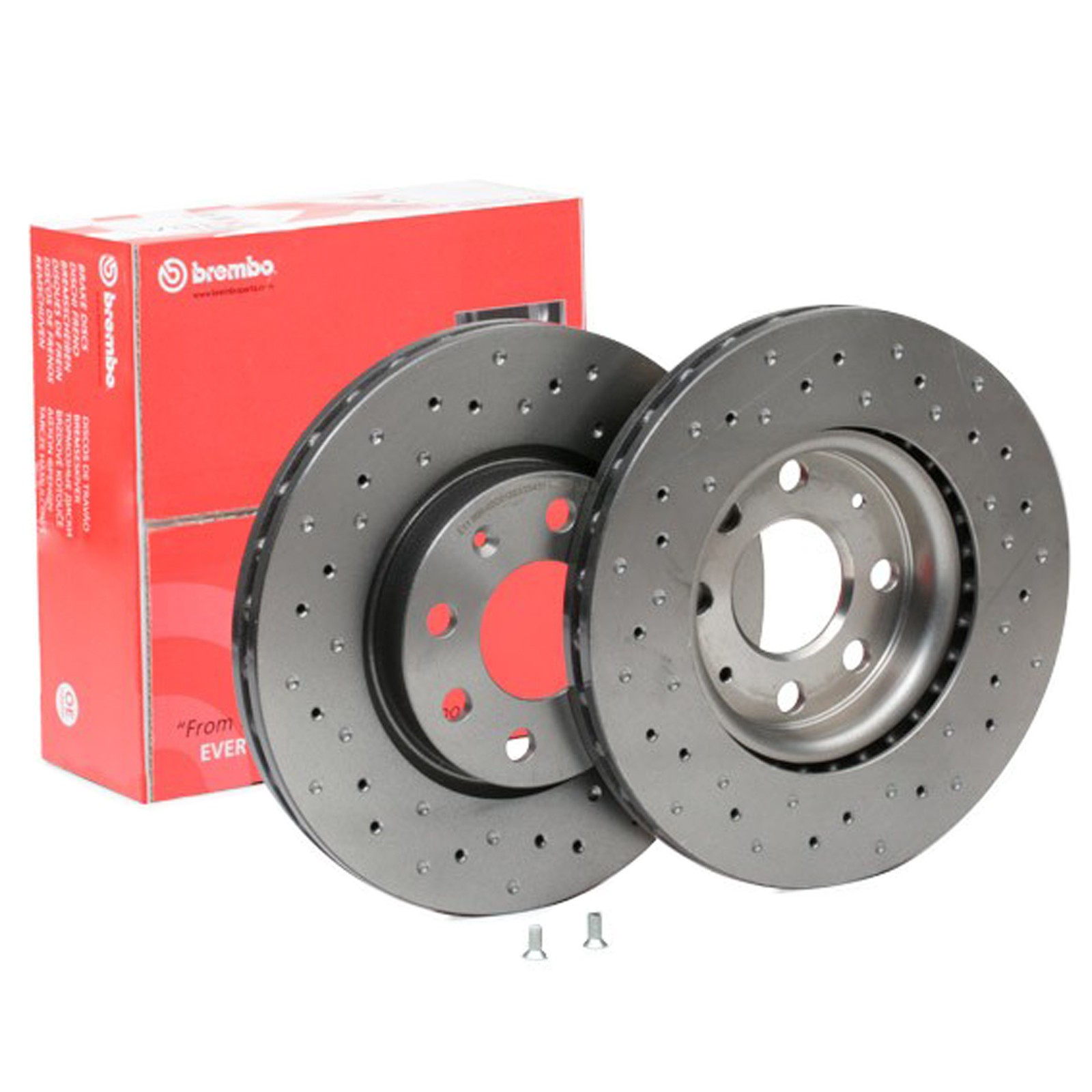 Coppia Dischi Ant Freno Brembo 09.5843.3x per Fiat Grande Punto 199 - Immagine 1