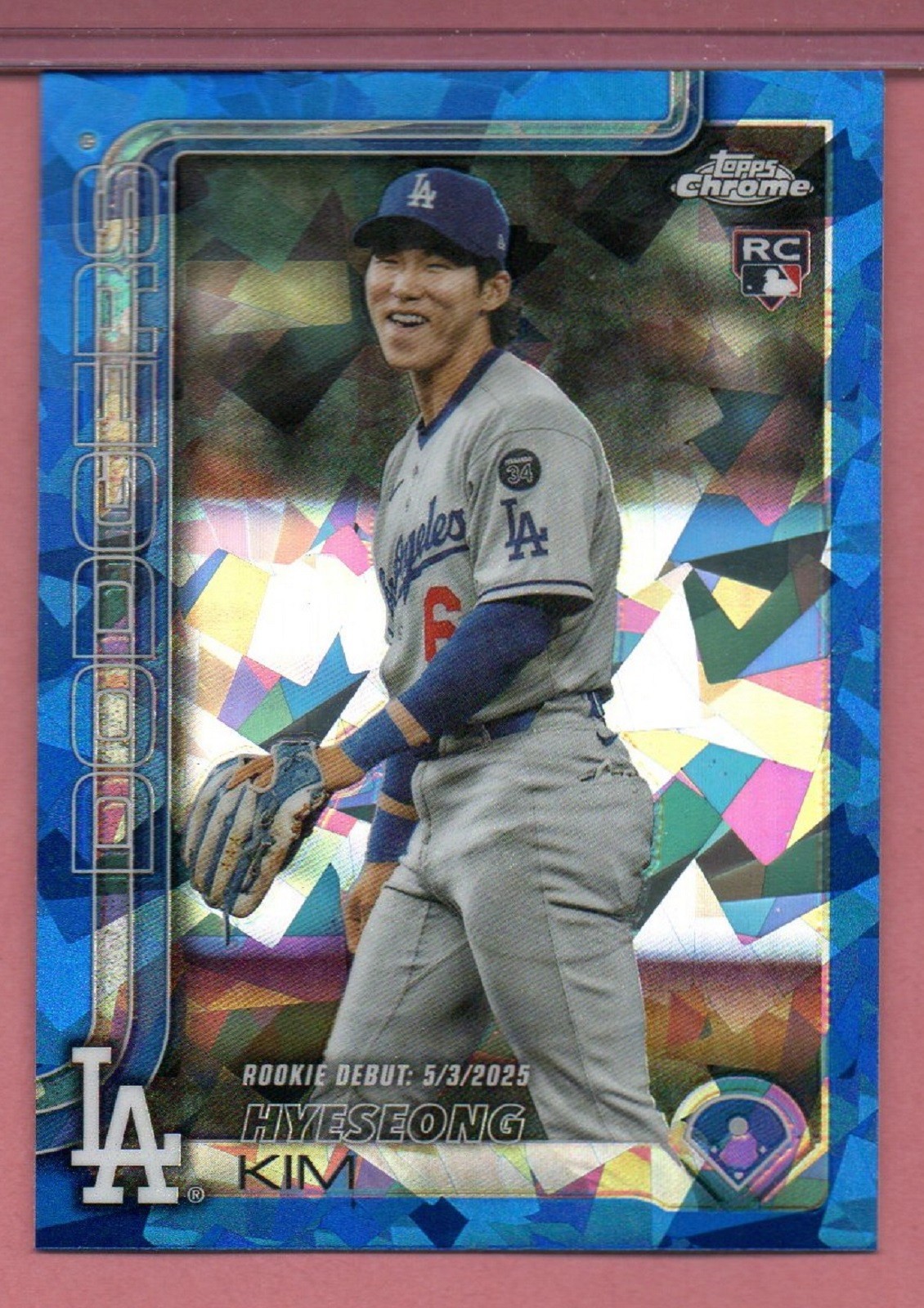 Hyeseong Kim RC Los Angeles Dodgers  2025 Topps Chrome Sapphire Update-#USC149