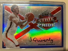2021-22 Leaf Metal State Pride Blue Rainbow /50 Jahvon Quinerly #SP-JQ1 Auto