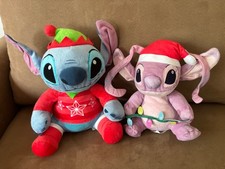 Disney Christmas Stitch Angel Holiday Plush As Shown