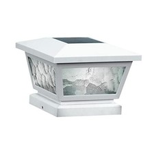  Fairmont Solar Post Cap, FS100W, White - High Performance, Energy Efficient, 