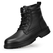Waterproof Safety Boots Men Steel Toe Work Boots Anti-smash Stab-resistant