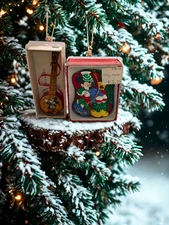 Disney Kurt Adler Mickey Mouse Ornaments Lot of 2 Vintage 1980s