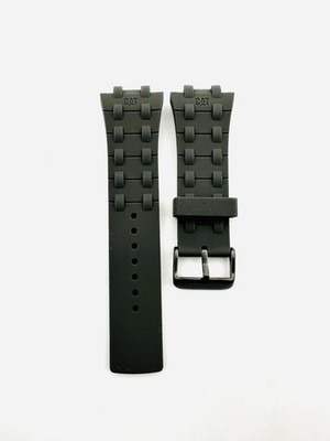 CAT WATCH STRAP, A11 , GREY RUBBER GUNMETAL BUCKLE , A1.141 , A1