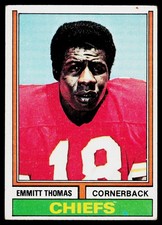 Emmitt Thomas, 1974 Topps, #381, Kansas City Chiefs,