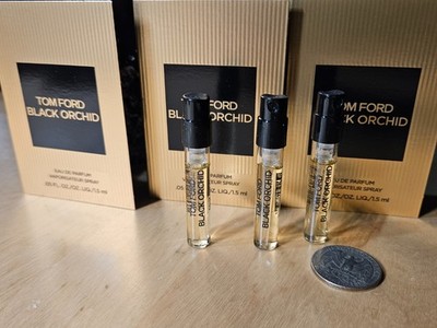 3x Tom Ford Black Orchid Eau de Parfum Spray Vial 1.5ml/ 0.05oz -NEW #F0-1