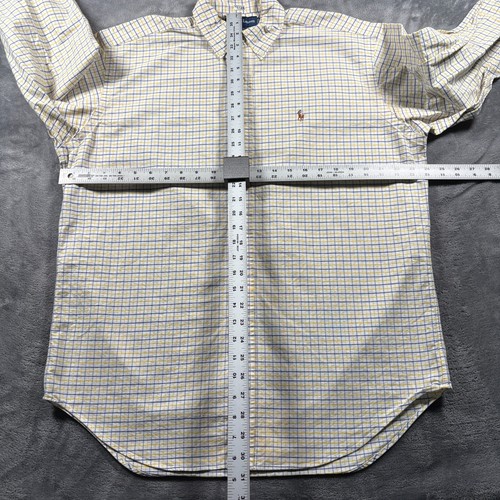 Ralph Lauren Blake Oxford Hemd Herren Medium Weiß Gingham Kariert Alltagskleidung - Bild 7 von 8
