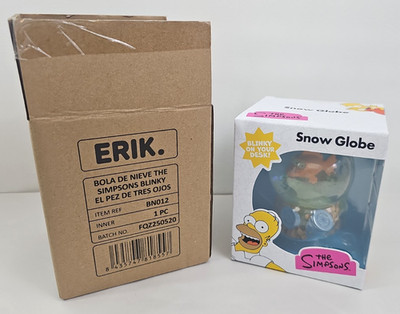 Blinky The Three Eyed Fish Snow Globe The Simpsons Grupo Erik GLOWS IN DARK