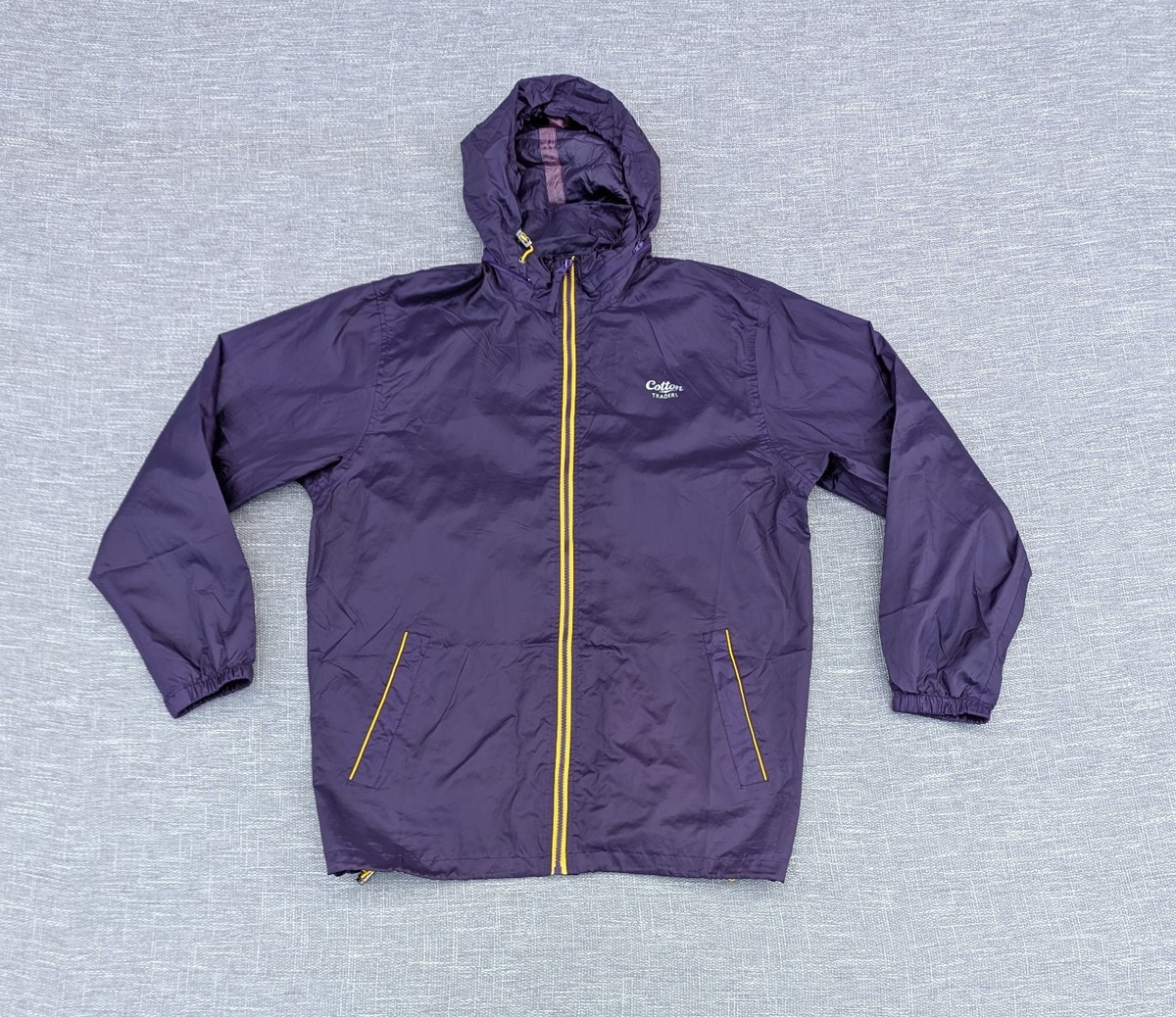 Cotton Traders Mens Lightweight Jacket Medium Purple Raincoat