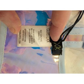 NWT CLUBEXXX Iridescent Snake Print Corset Top Holographic Festival Outfit S