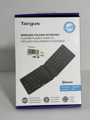 Targus Wireless Folding Keyboard Ultra-Compact Bluetooth Windows iOS Android NIB