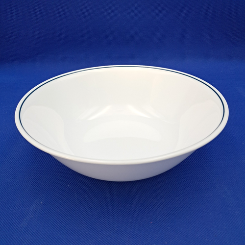 Corelle White w/Blue Rim Vegetable Bowl 8.5