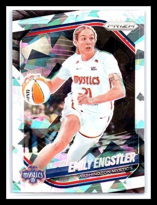 WNBA 2025 Prizm Emily Engstler ~Ice Prizm~ #84 Washington Mystics ￼