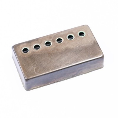 AGP   - Aged Relic Chrome Humbucker Cover Single 50mm Pole Spacing #42264