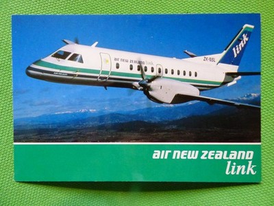 AIR NEW ZEALAND LINK SAAB 340 / AIRLINE ISSUE / CARTE COMPANY